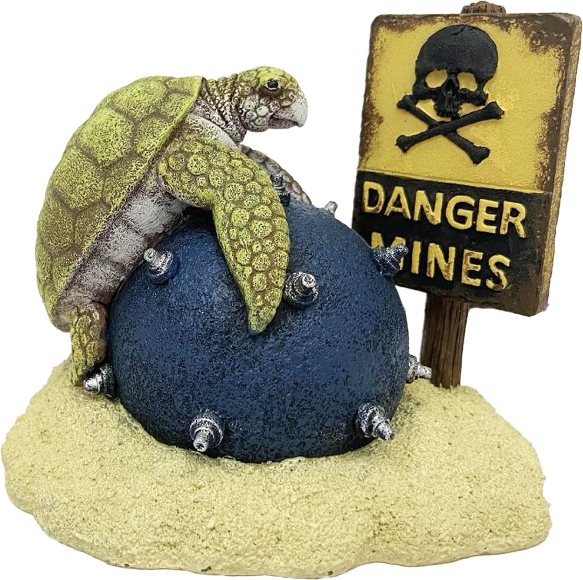 Aqua Della Danger mines 12x8,5x10,5cm meerkleurig
