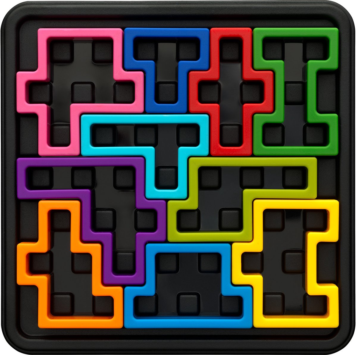 SmartGames iq square deluxe - iq deluxe logisch denkspel premium breinbreker - geometrische puzzel met 120 opdrachten - luxe vierkant puzzel - solospel voor tieners en volwassenen - premium cadeau vanaf 14 jaar