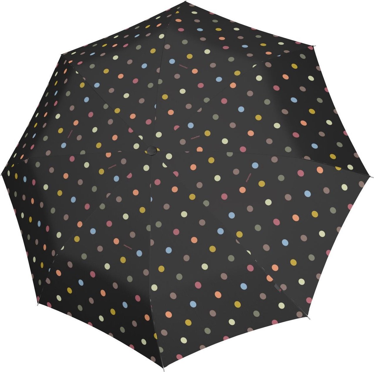 Reisenthel umbrella pocket classic opvouwbare paraplu - ø 99 cm - dots zwart