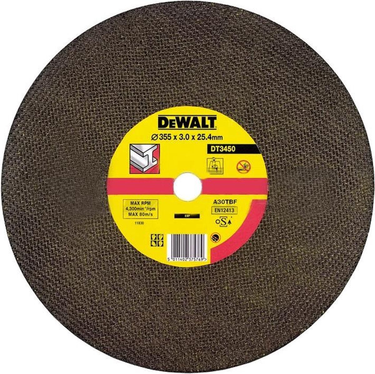 DeWalt dt42800 , dt3450 doorslijpschijf 355mm