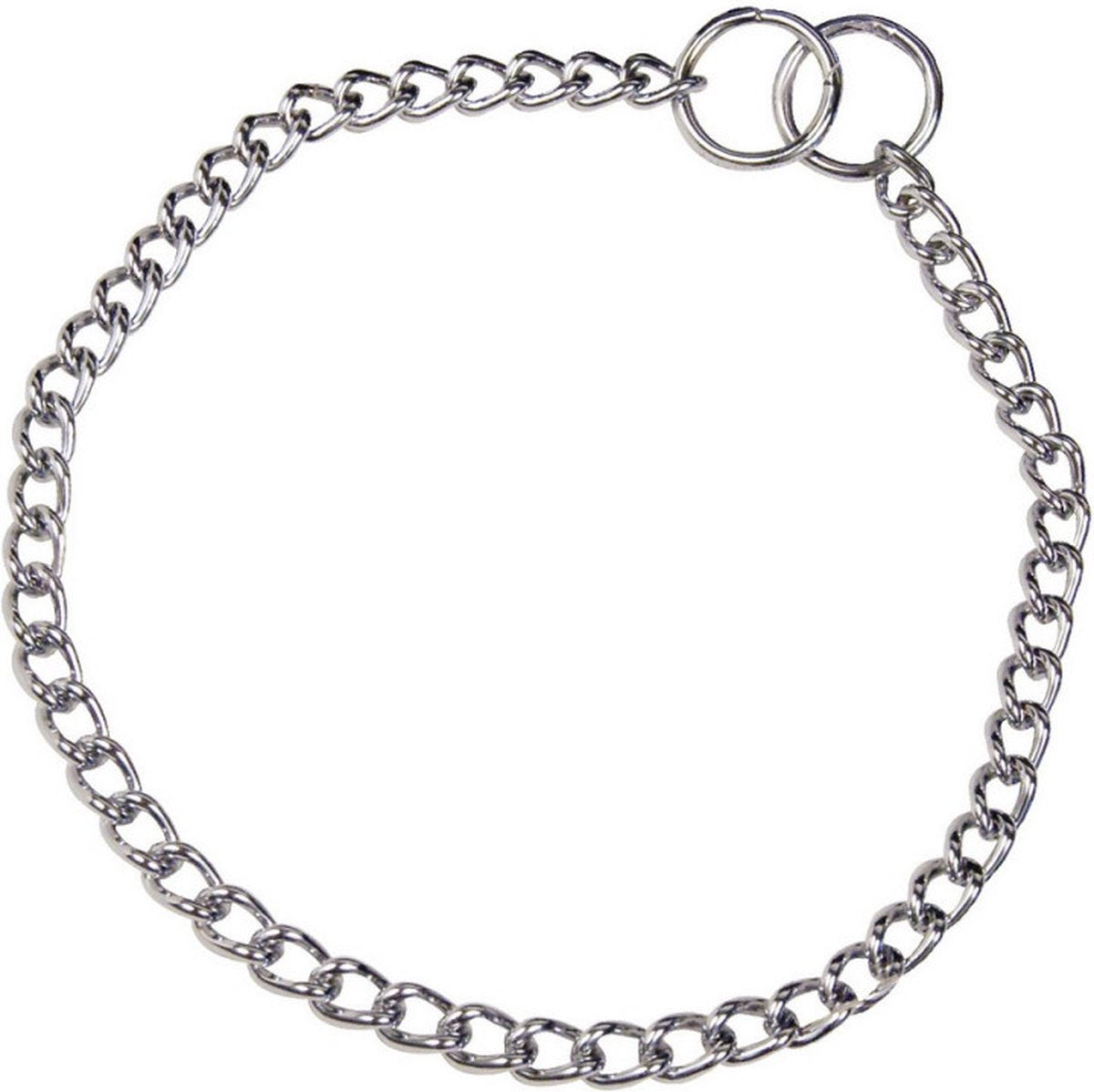 Hs Sprenger Dog collar silver 2,5 mm links twisted (60 cm)