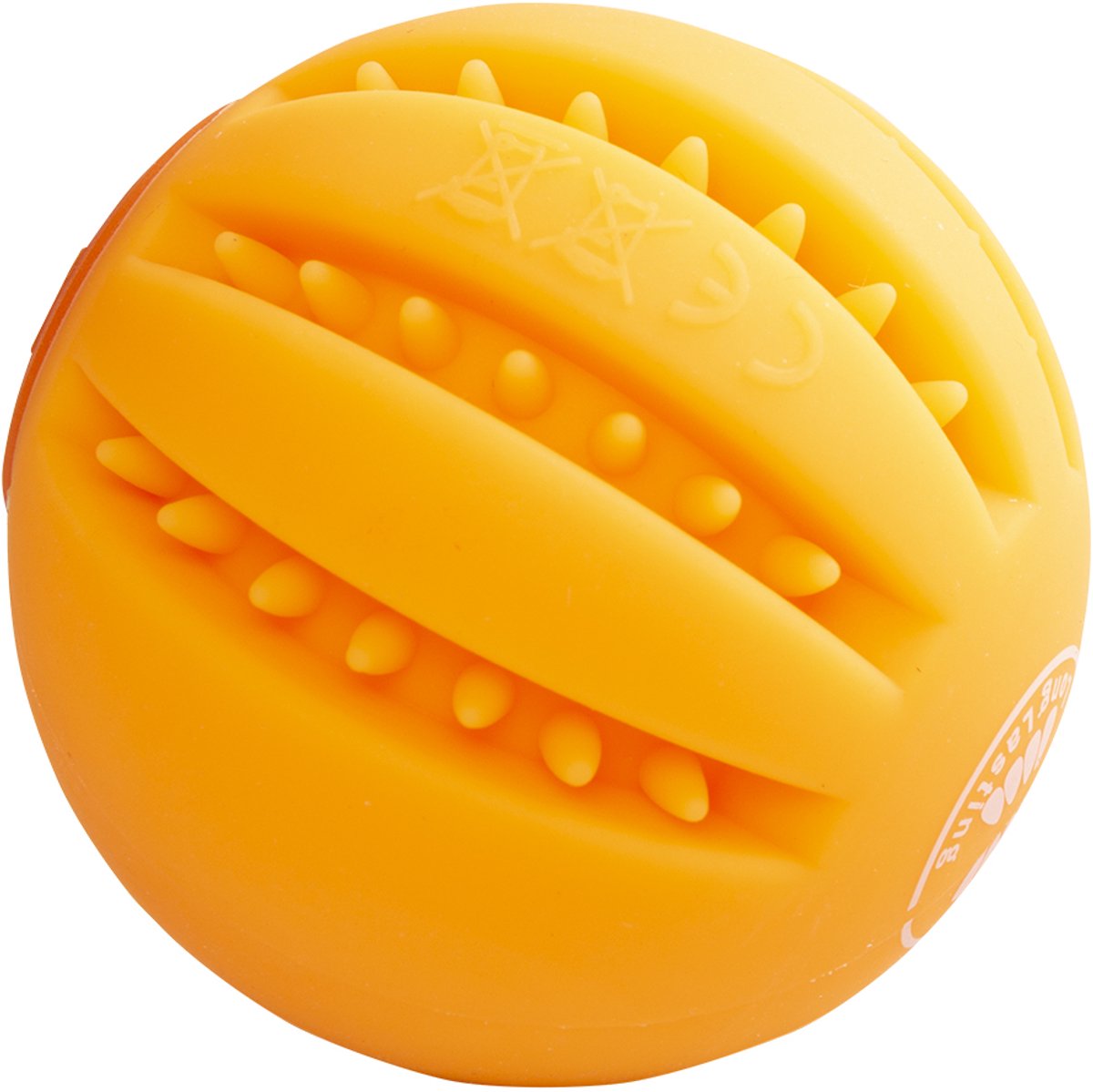 Duvo Plus - speelgoed voor dieren - hond - led flash ball 6,4x6,4x6,4cm oranje - 1st