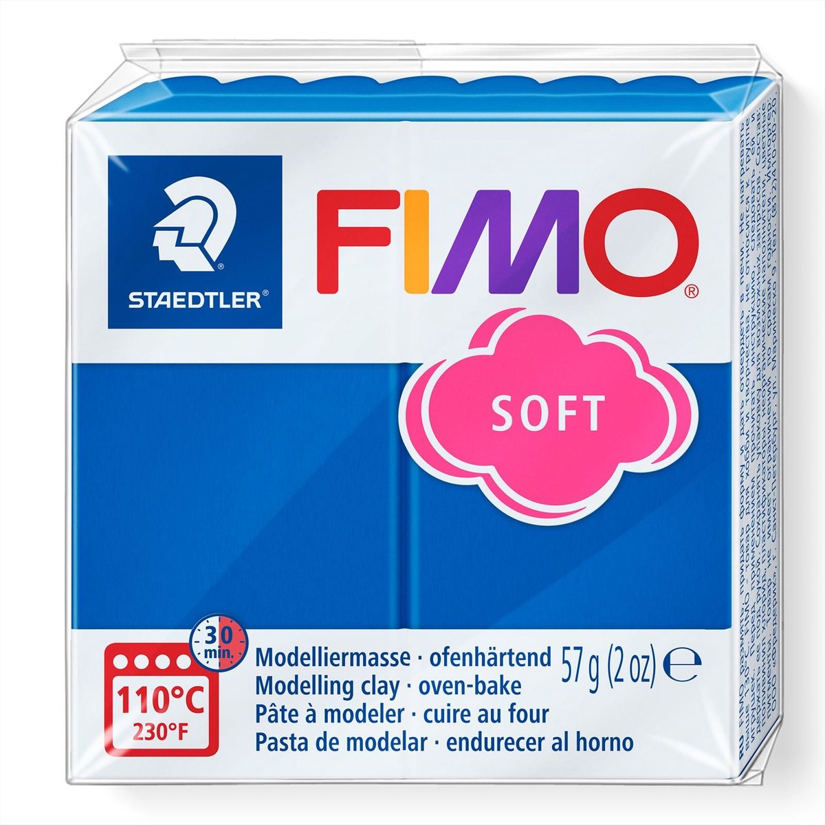Fimo soft boetseerklei 57 g pacificblauw