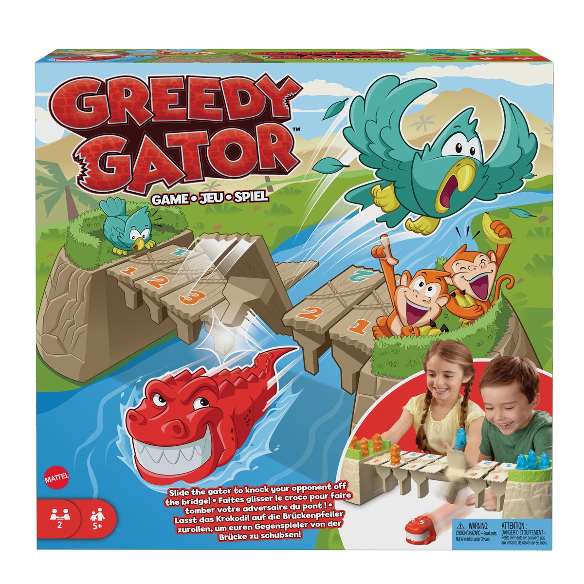 Mattel Games Greedy gator game - fijne motoriek - bordspel