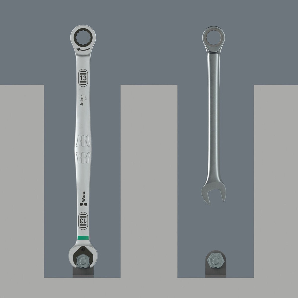Wera 05020380001 6007 joker 5 set 1 ring-steeksleutelset 5-delig sleutelbreedte (metrisch) 8 - 19 mm