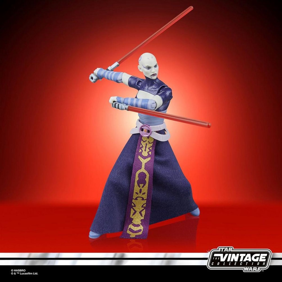Star Wars Hasbro : the clone wars vintage collection action figure asajj ventress 10 cm action figuur