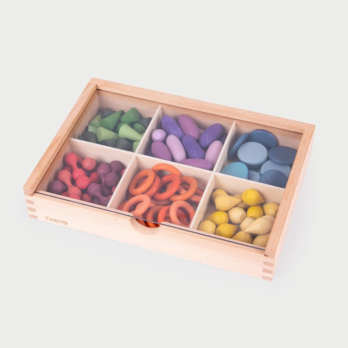 TickIT | houten schatten sorteerset