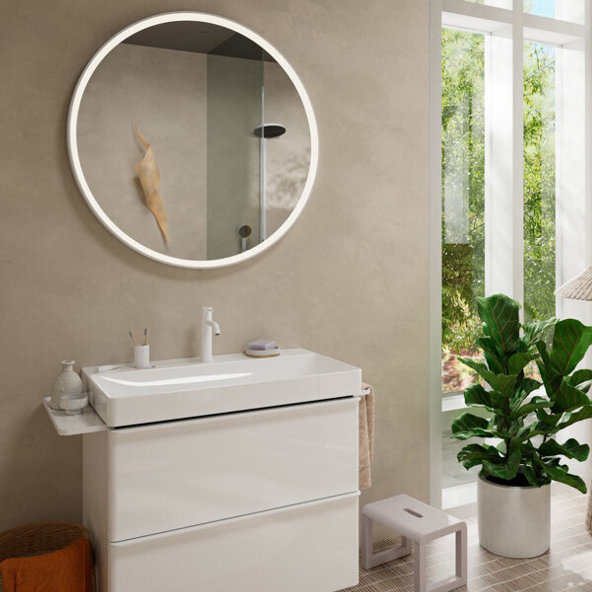 Hansgrohe tecturis s - wastafelkraan - ééngreeps bediening - met trekwaste - 110mm maat - chroom