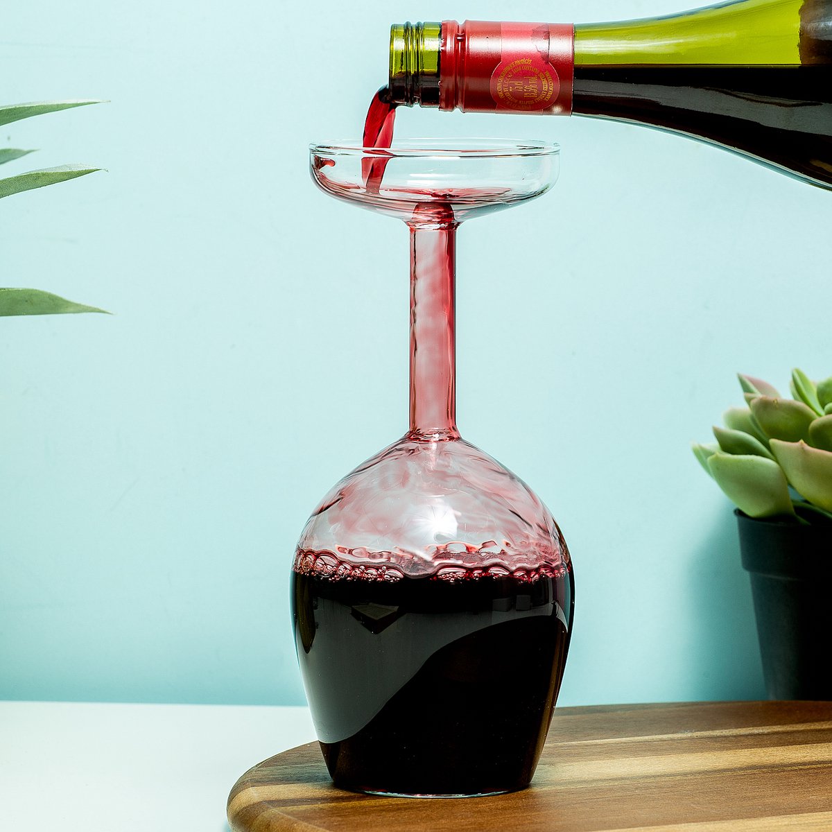 MikaMax Omgekeerd wijnglas van