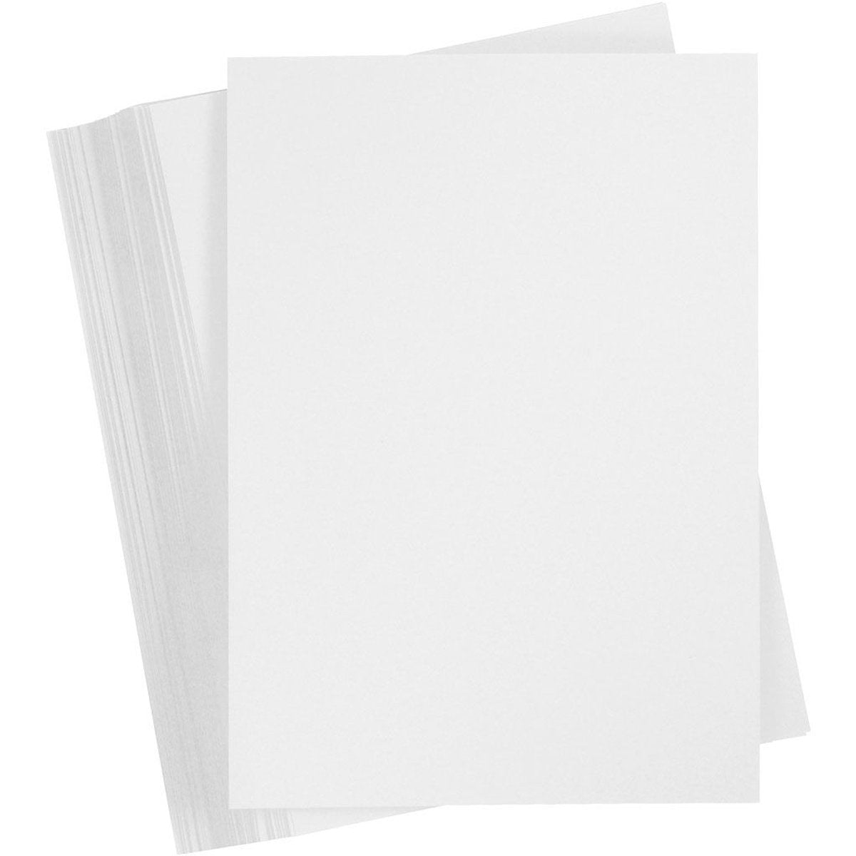Creativ Company Wit papier 180 grams - stevig wit papier - a3 karton voor knutselen en diy - wit karton 180g - hobbykarton wit - a3 wit papier 180 grams - knutselpapier wit - premium papier 180 grams - a3 - 29,7x42cm - 100 vellen