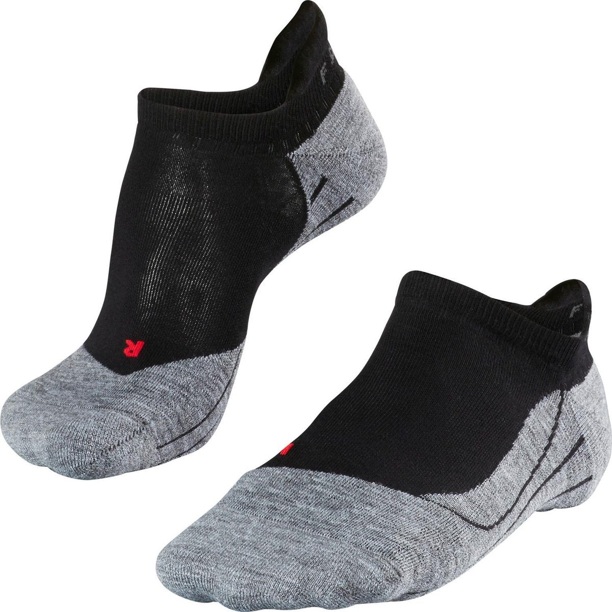 FALKE ru4 invisible anti-blaar katoen functioneel materiaal hardloopsokken heren zwart - maat 44-45