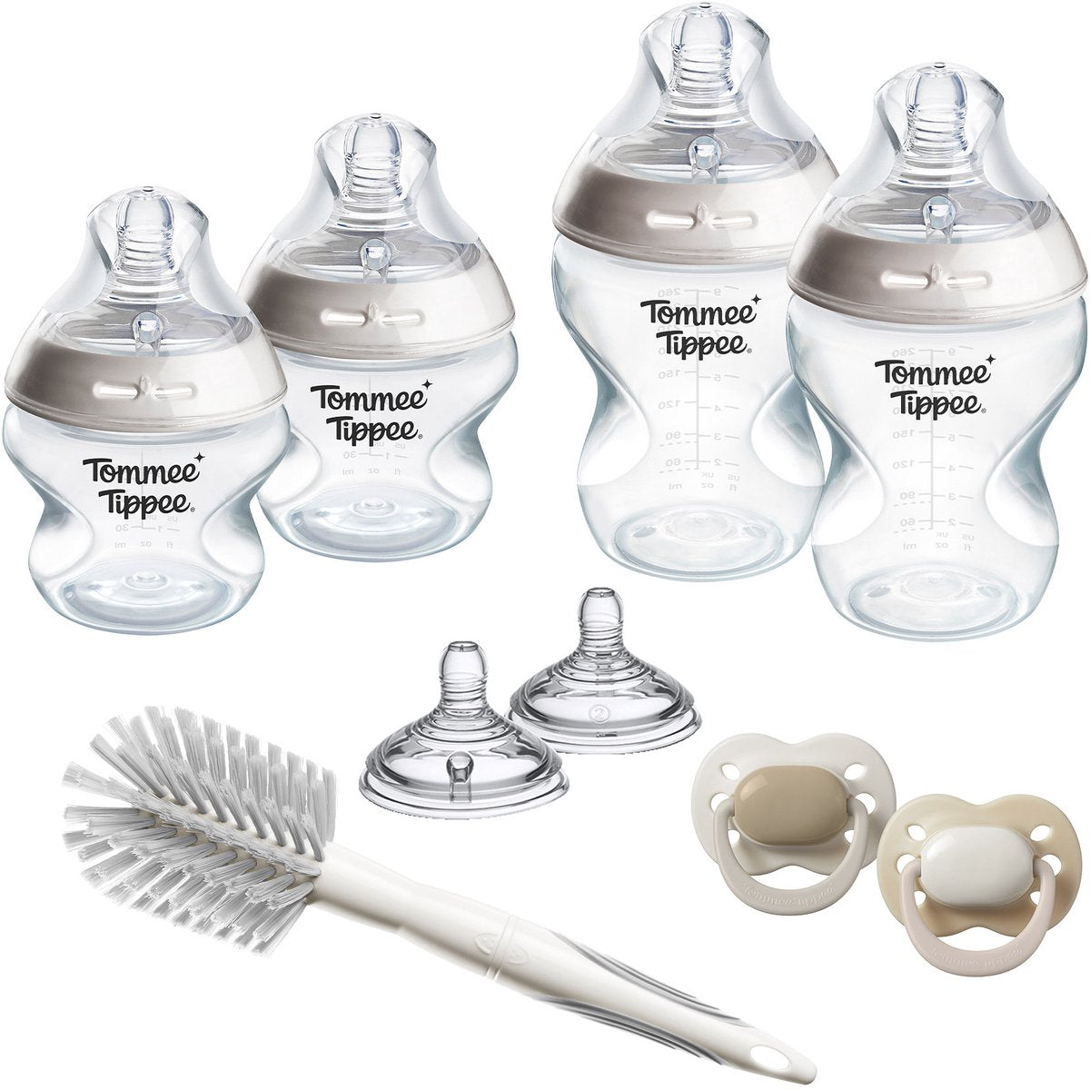 Tommee Tippee natural start babyflessen en spenen startersset - flessen van 150 ml en 260 ml voor pasgeboren baby's - 0m+