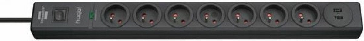 Brennenstuhl Power socket - 7 sockets with switch (2 m)
