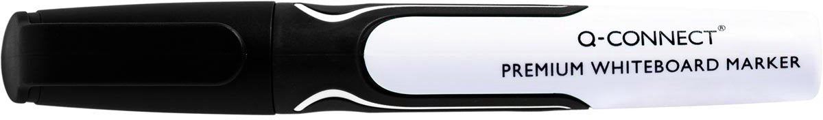 Q-CONNECT premium whiteboard marker, 3 mm, ronde punt, zwart 10 stuks