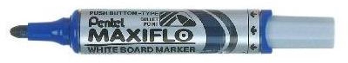 Pentel Whiteboardmarker maxiflo 3mm rond blauw