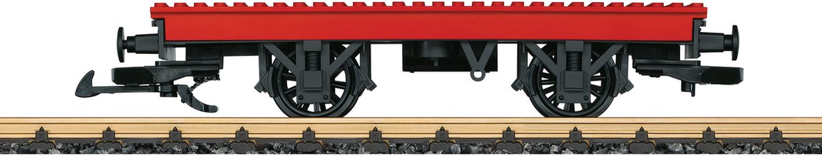 LGB spoorwagen clip-on 1:26 schaal g 26 x 4,5 cm rood