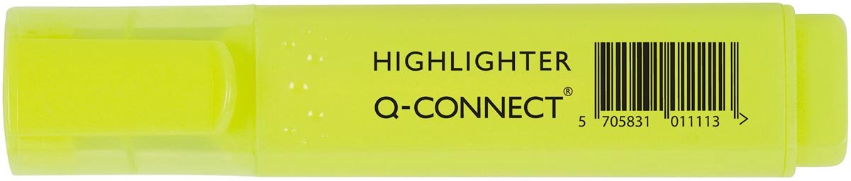 Q-CONNECT markeerstift, geel 10 stuks