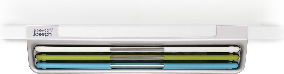 Joseph Joseph folio slim snijplanken - set van 3 - in houder hangend - kunststof - grijs