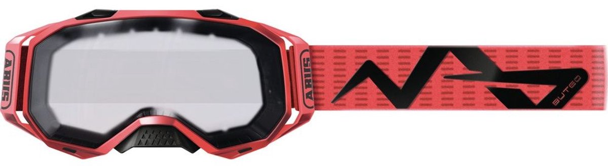 ABUS Fietshelm buteo infra red - - rood - geschikt voor gebruik op mountainbikes - 140 g