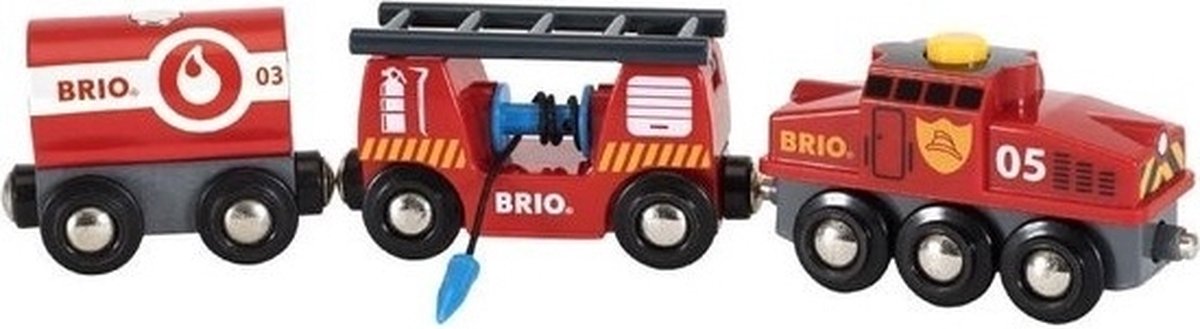 BRIO trein van de brandweer - 33844