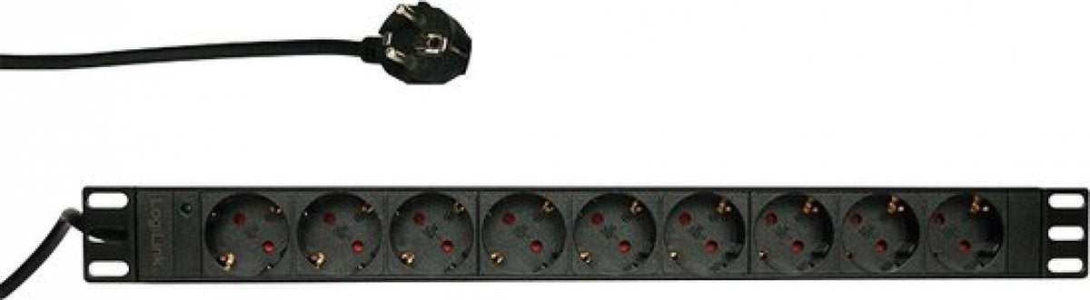 Merkloos Sans Marque Basic 9 voudige stekkerdoos voor 19 inch serverkasten - server kast