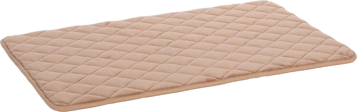 Flamingo Hondenkussen - orthopedisch hondenkussen - benchkussen memory foam - weimar beige m - luxe draadkooi kussen van hoge kwaliteit - 85,5cm