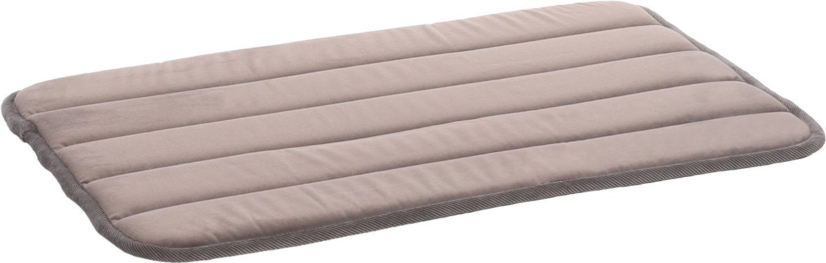 Flamingo Hondenkussen – hondenmand – orthopedisch xana rechthoekig taupe xs – 55,5x38,5cm – memory foam – antislip – perfect voor hondenbench