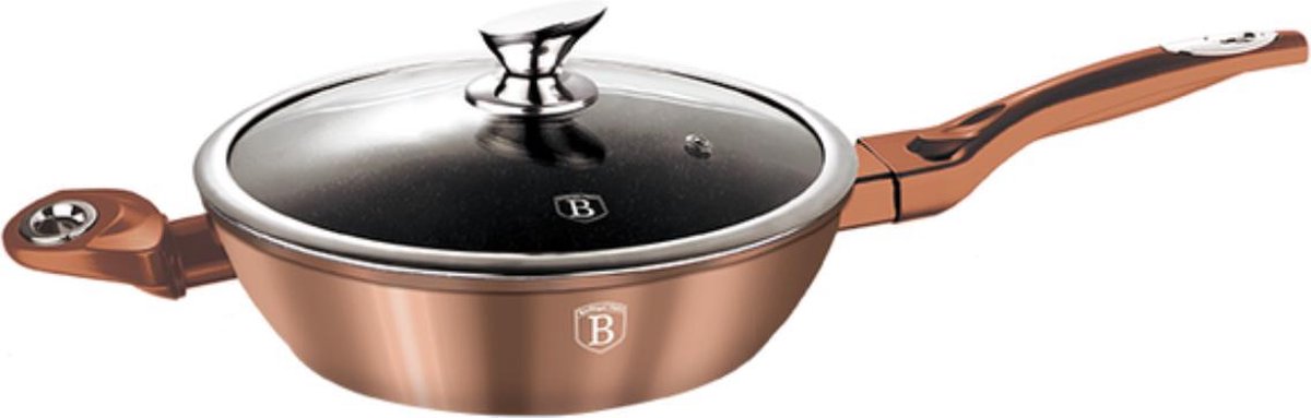 Berlinger Haus metallic serie - granieten koekenpan - 24cm - soft-touch handgreep - inductie