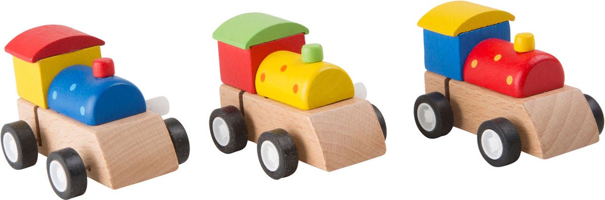 Small Foot - houten trein opwindbaar, per stuk
