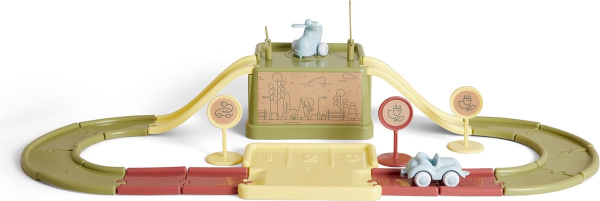 Viking Toys - ecoline - stratenset met laadstation