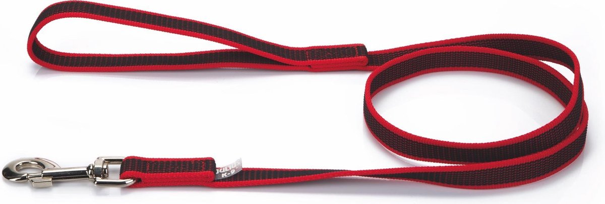 Julius K9 Anti slip hondenriem rood 20mm x 1.2m met handvat