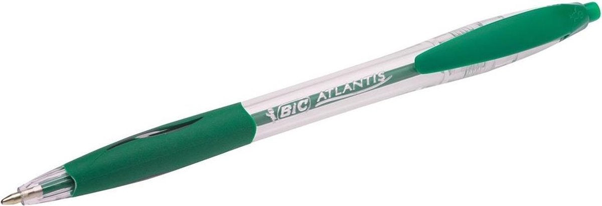 BIC Balpen atlantis classic m groen doos 12