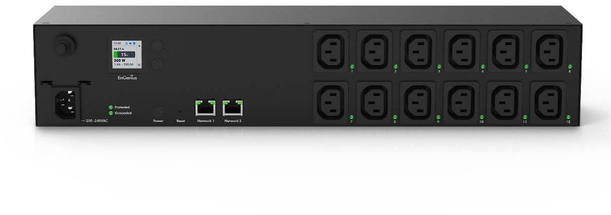 EnGenius ecp212-int energiedistributie 12 ac-uitgang(en) 2u zwart