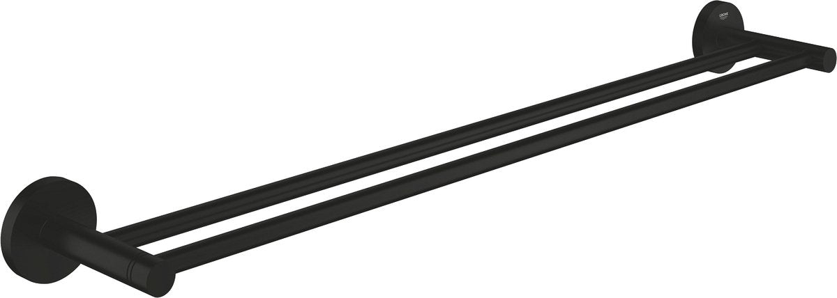 GROHE quickfix start dubbele handdoekhouder - 654 mm - twee rails - matte black
