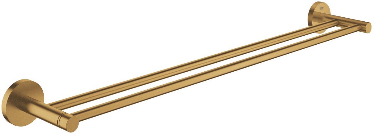 GROHE start dubbele handdoekhouder – 600 mm – wandmontage – metaal – geborsteld cool sunrise