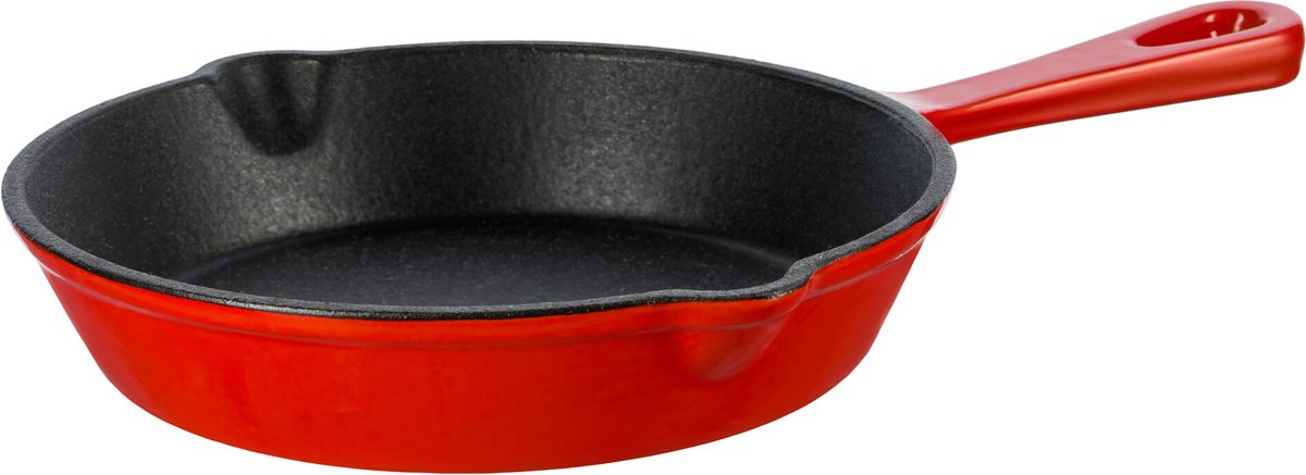 Grand Feu - geëmailleerde gietijzeren pan - 25 cm - rood