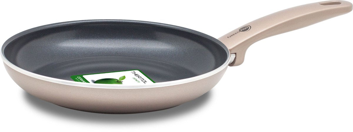 GreenPan cambridge koekenpan 30cm –pfas-vrije antikleeflaag – koekenpan inductie – keramische koekenpan - ovenbestendig tot 180°c - koudgrepen - brons