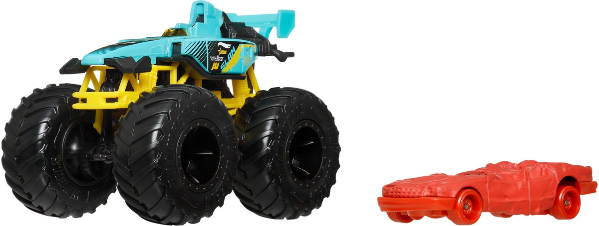 Hot Wheels monster trucks auto - slam prix prix collision 2-delig inclusief kleine auto