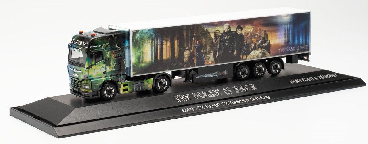 Herpa Man tgx 18.580 gx koeltrailer habes plant transport