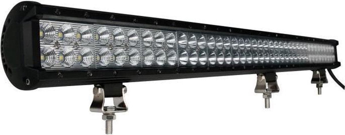 Merkloos Sans Marque M-tech led lichtbalk - dubbele rij - rechte vorm - 234w - 15600 lumen