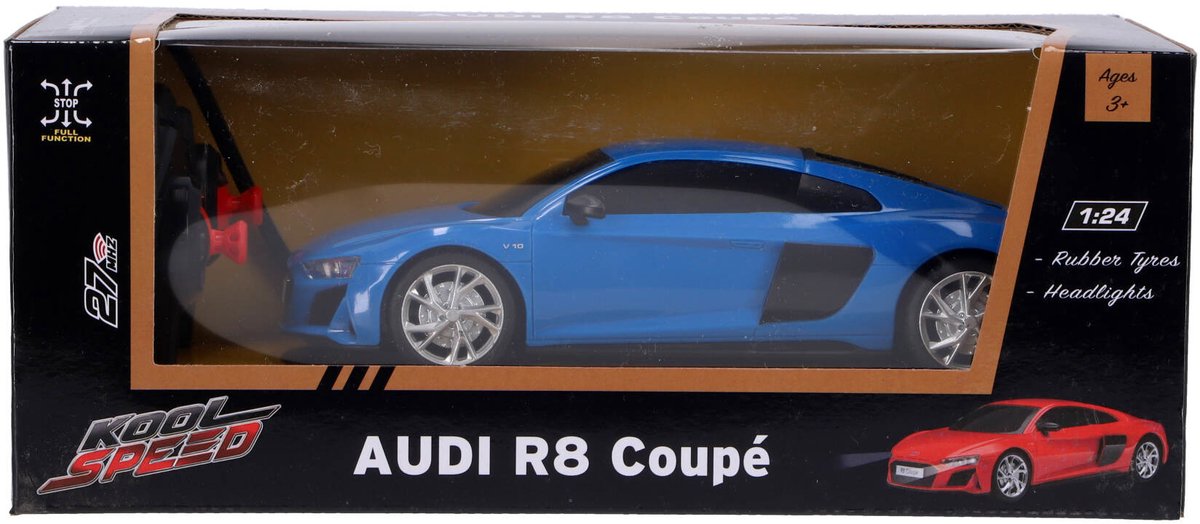 Kool Speed Audi - radiografisch bestuurbare auto - schaal 1:24 - blauw