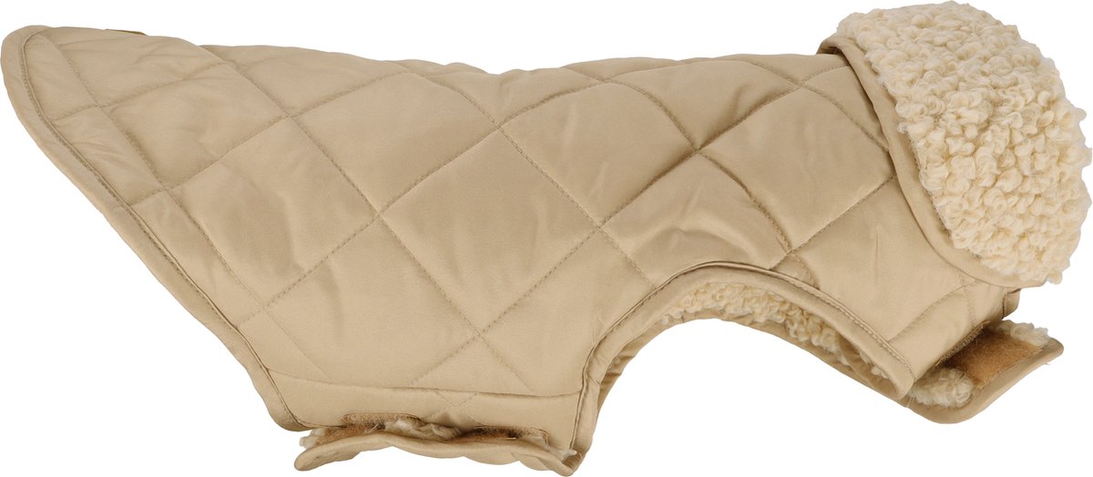 Flamingo Hondenjas – bonnie – honden jas – hondenjasjes winter – hondenjas waterdicht – 30 cm – a:30cm b:31-32cm c:46-49cm – beige