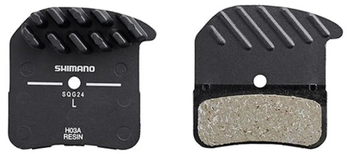Shimano Schijfremblokset h03c resin met koelvinnen