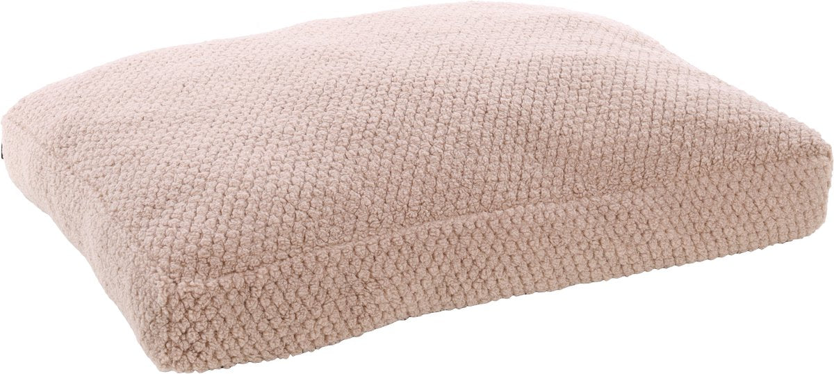Flamingo Hondenkussen – kattenkussen – hondenbed kattenbed – jacquard taupe – 80x60x10 cm – comfort stijl voor jouw huisdier