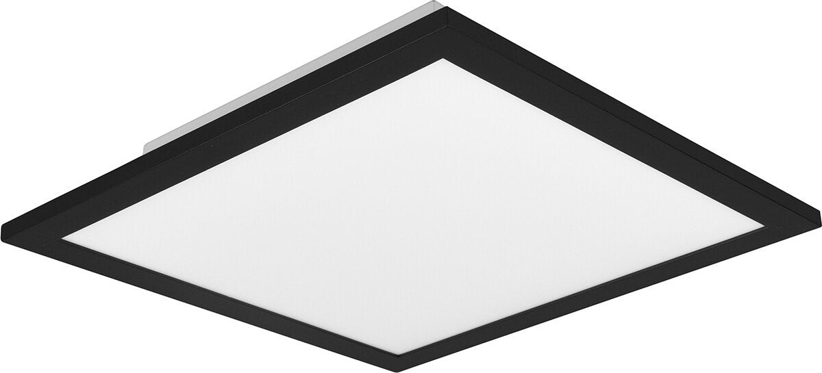 RL LIVE YOUR LIGHT Reality alpha - plafondlamp - zwart mat - incl. 1x smd 13,5 w - wand- en plafondmontage - lichtbron niet vervangbaar - niet dimbaar