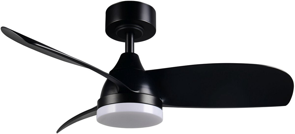 RL LIVE YOUR LIGHT Reality helsinki - ventilator - zwart mat - incl. 1x smd 20 w - afstandsbediening - geintegreerde dimmer - traploos instelbare lichtkleur - dimbaar met schakelaar - niet externe dimbaar - geheugenfunctie - zomer- en wintermodus - 6 snel