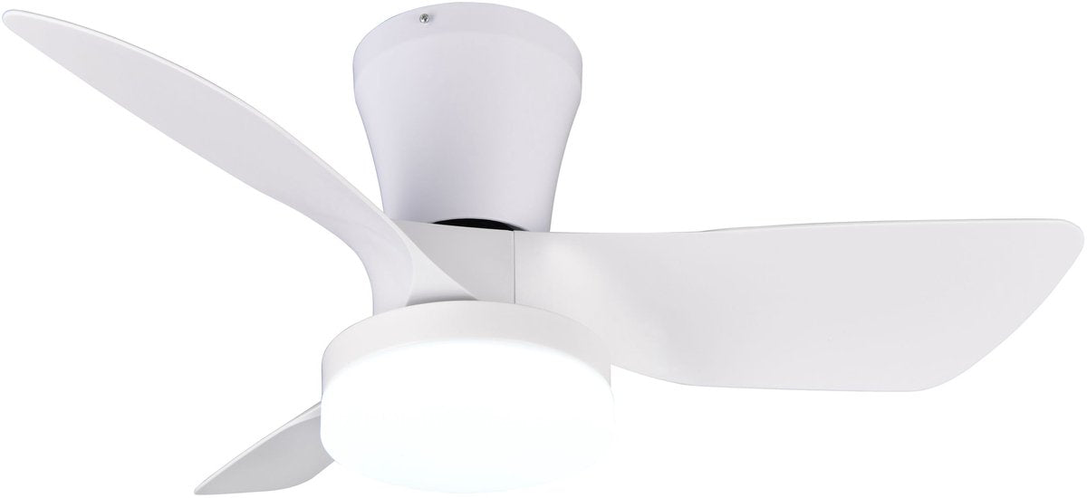 RL LIVE YOUR LIGHT Reality randers - ventilator - wit mat - incl. 1x smd 20 w - afstandsbediening - geintegreerde dimmer - traploos instelbare lichtkleur - dimbaar met schakelaar - niet externe dimbaar - geheugenfunctie - zomer- en wintermodus - 6 snelhei