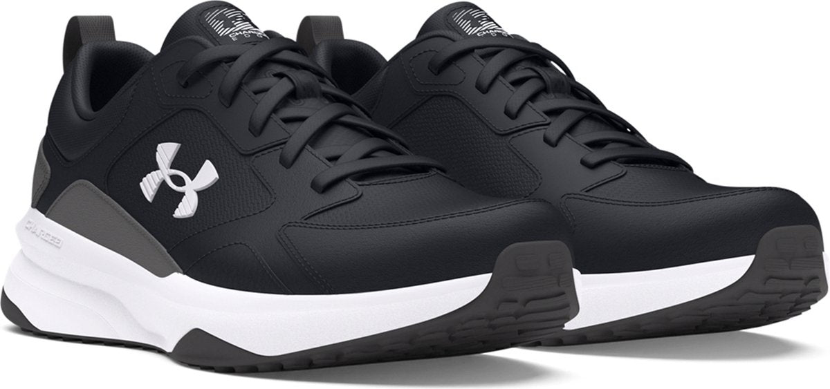 Under Armour ua charged edge-blk heren sportschoenen - zwart - castlerock - wit