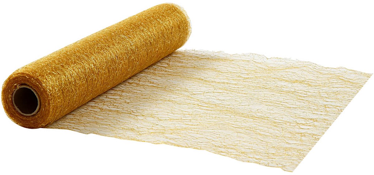 Happy Moments Tafelloper, b: 30 cm, goud, 10 m
