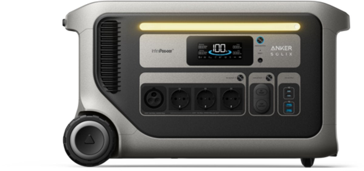 ANKER SOLIX f3000 – power station – 3.600w ac output – 3.072wh capaciteit – ev zonne-compatible